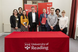 The partnership between the University of Reading and Santander Universities UK was renewed this week