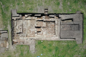 Two tepidaria on the west side of the Silchester baths that were newly excavated in 2019