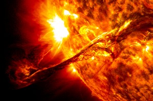 A CME erupting from the Sun. Credit: NASAGoddard Space Flight Center