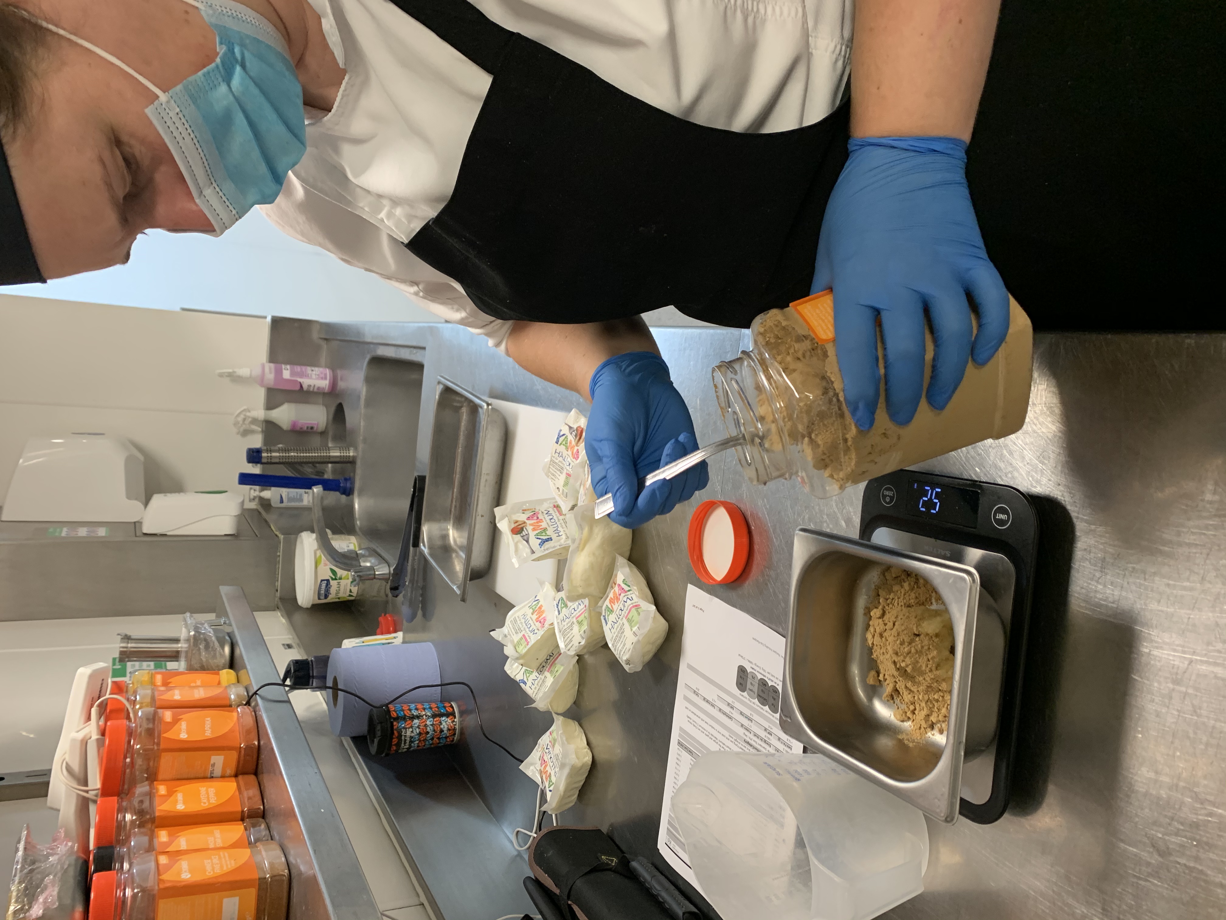 Fresh meals being made by University Catering staff