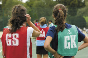 Netball players