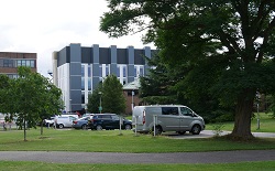colour photograph of exterior view of health and Life sciences building