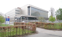 Colour photograph of exterior view of library
