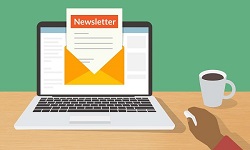 Colour graphic of computer newsletter