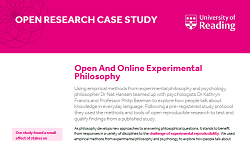 colour photograph of an example of an open research case study